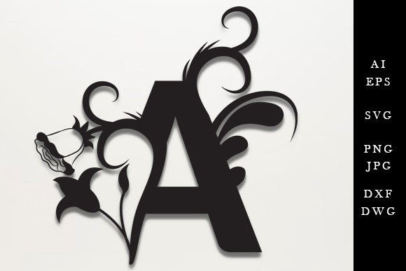 Floral Alphabet Laser Cut Svg, a Letter Review