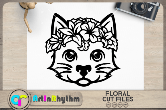 Floral Cat SVG, Cat Head with Flowers: A Crafts & Graphics Review