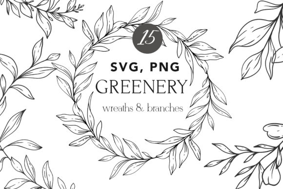Floral Frames SVG, Greenery Clipart Review