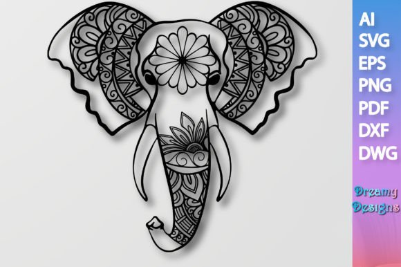 Floral Mandala Elephant Head SVG Review