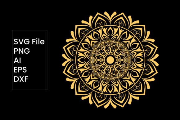 Luxury Floral Abstract Mandala Design for Graphics and Crafts