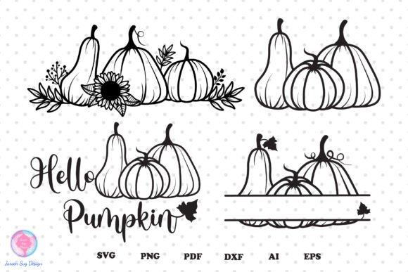 Pumpkin, Pumpkin Flower Svg, Fall Svg Graphics for Print Templates
