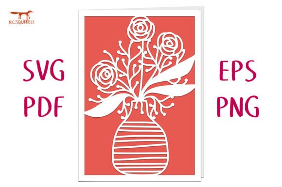 Vase of Flowers Card SVG Cut File: A Practical Review for Graphics and Crafts Sellers