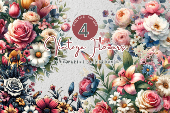 Watercolor Flowers, Floral Clipart Graphics and Illustrations Review